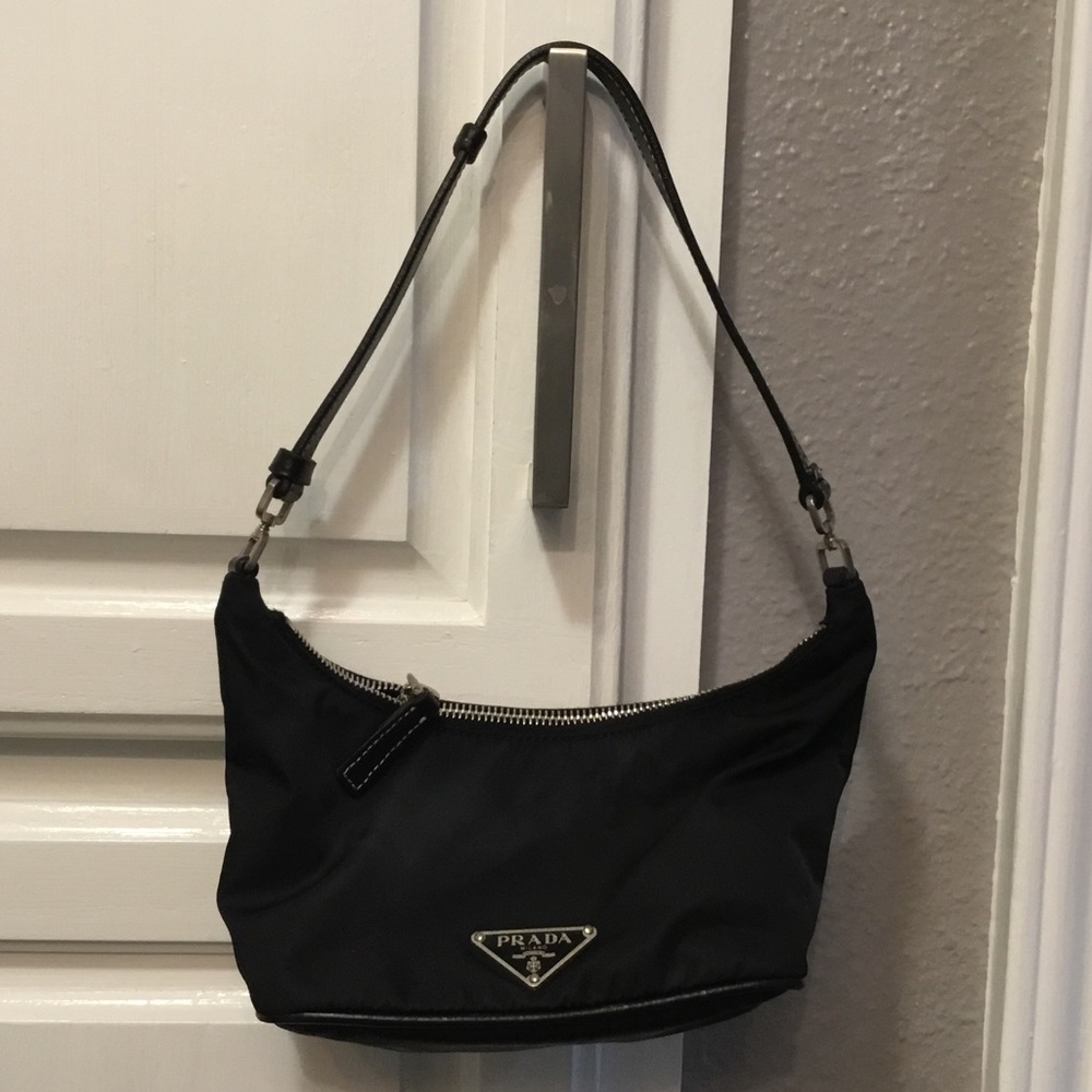 Prada Black Nylon Shoulder Bag